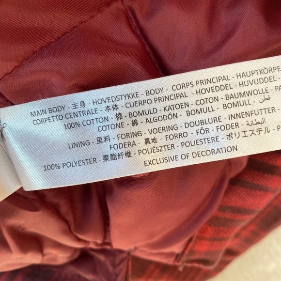 Ariat Rebar Flannel Hooded Shacket Shirt Jacket Women XL Rosewood Plaid NWT - Picture 10 of 14